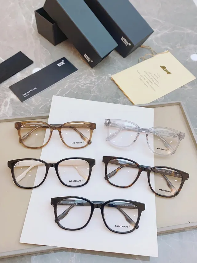 Montblanc Transparent Acetate Rectangular Optical Glasses 5