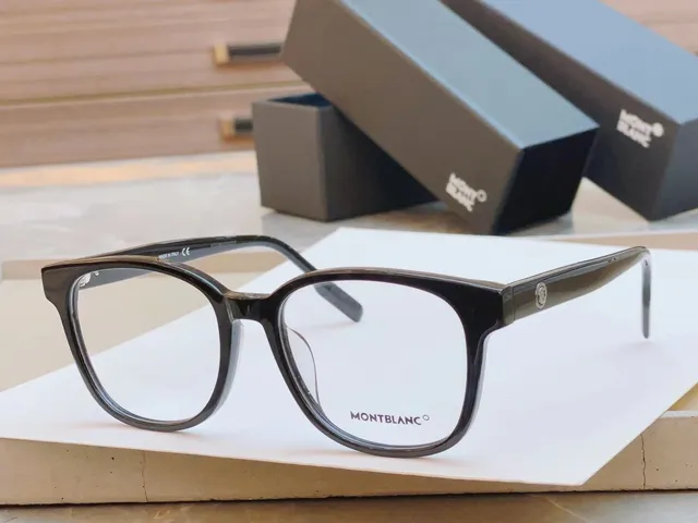 Montblanc Transparent Acetate Rectangular Optical Glasses 6