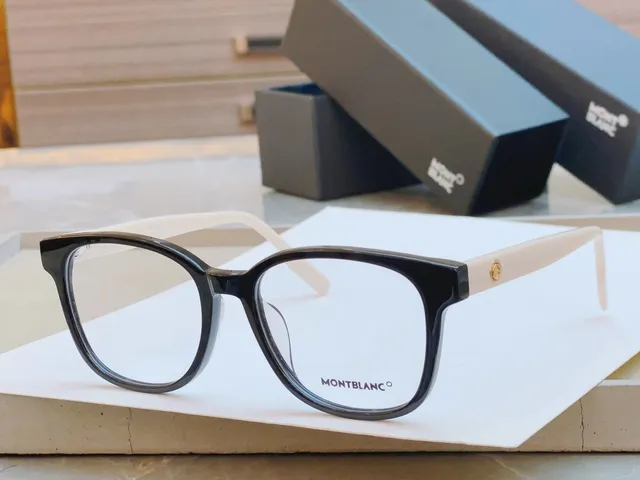 Montblanc Transparent Acetate Rectangular Optical Glasses 7