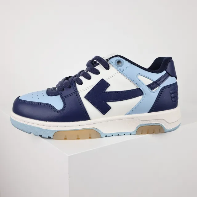 Navy and Sky Blue Color-Blocked Lifestyle Sneakers 9