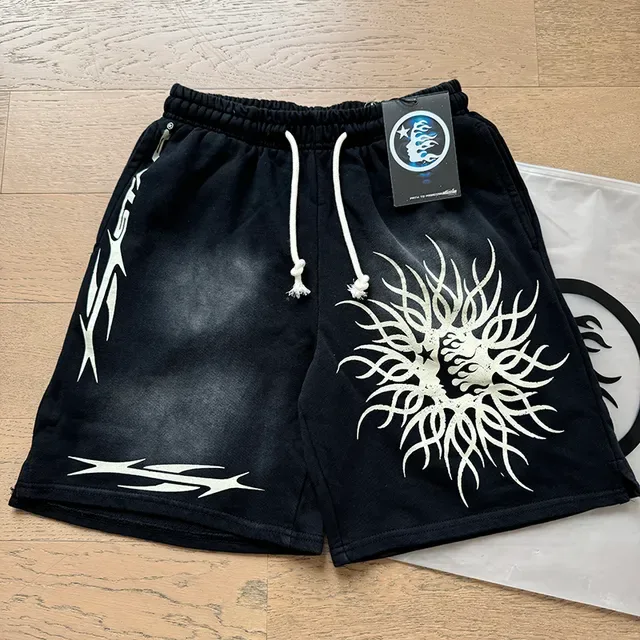 Navy Graphic-Print Elastic-Waist Drawstring Shorts 9