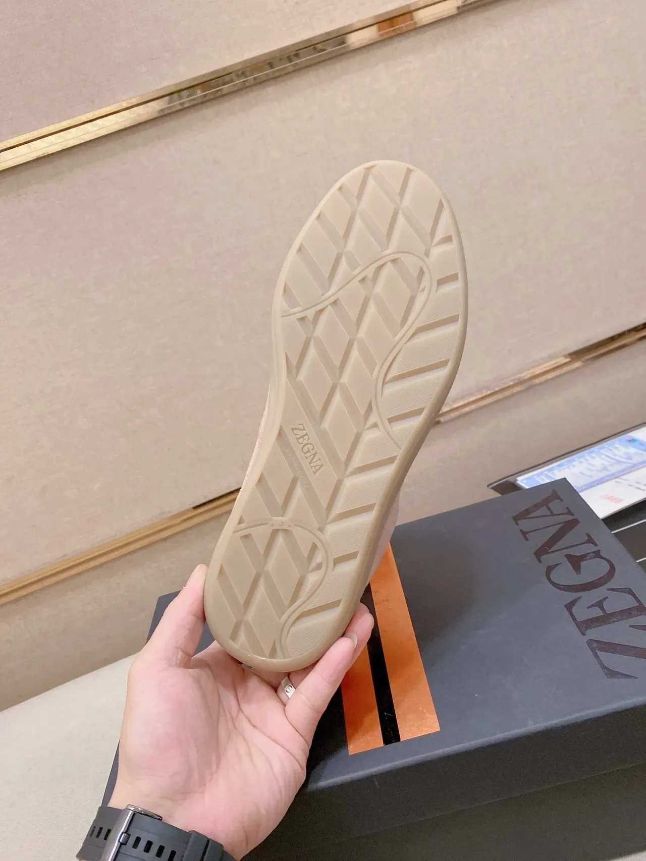 Orange Suede Low-Top Lace-Up Lifestyle Sneaker 2