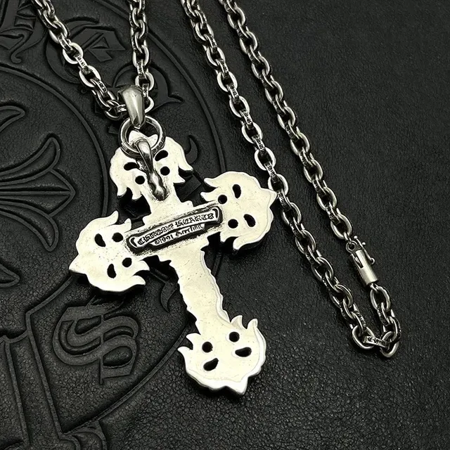 Ornate Filigree Cross Pendant Necklace 7