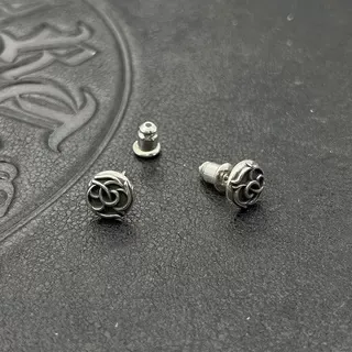 Oxidized Silver Scrollwork Filigree Stud Earrings 6