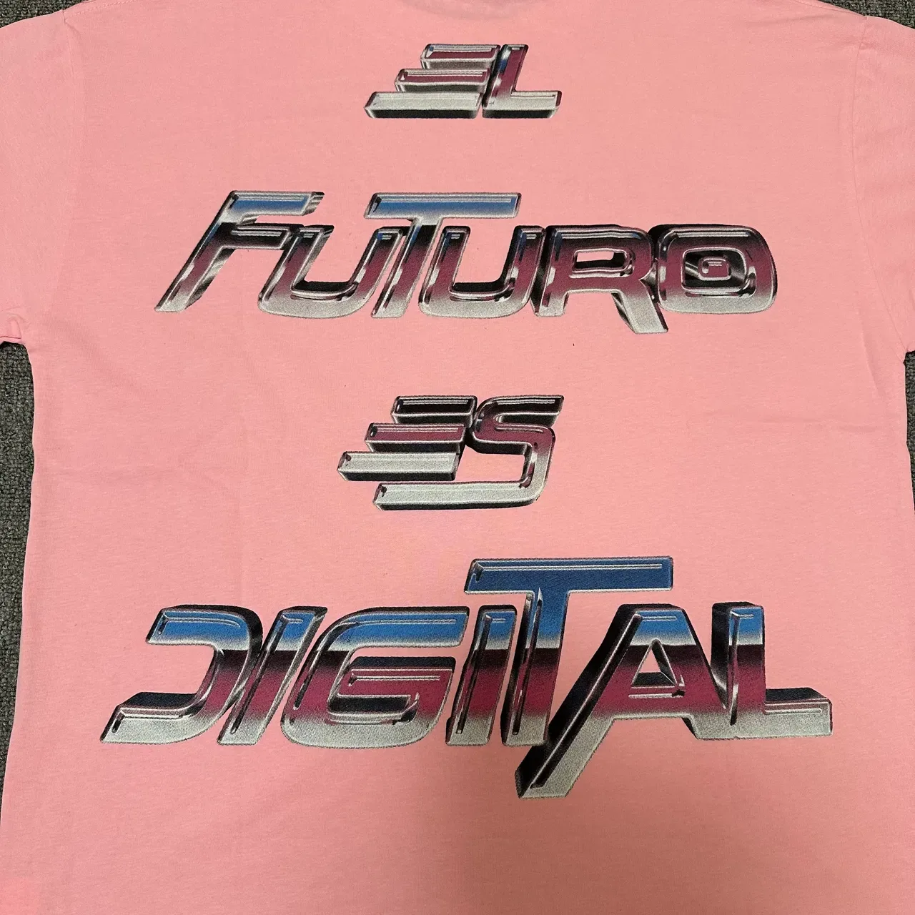 Pink Graphic-Print Racer-Inspired T-Shirt 2