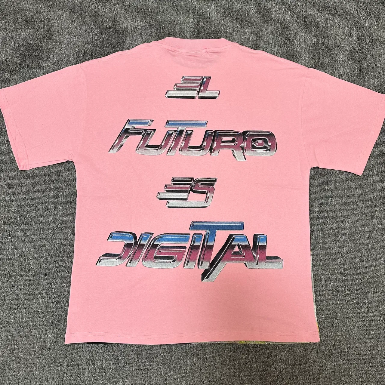 Pink Graphic-Print Racer-Inspired T-Shirt 5