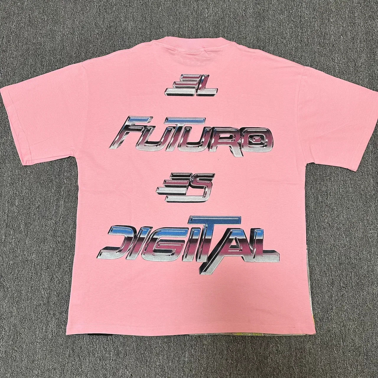 Pink Graphic-Print Racer-Inspired T-Shirt 6