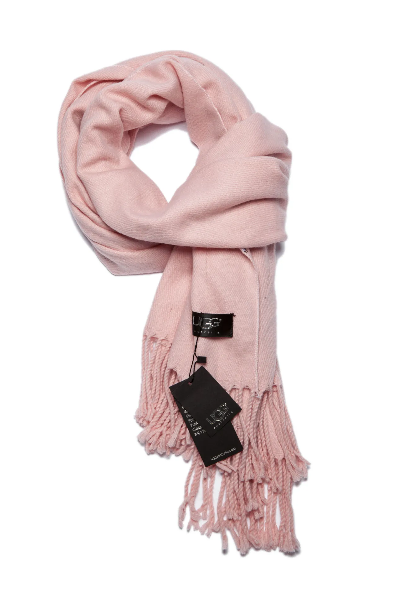 Pink Twisted Fringe Knitted Base Scarve 12