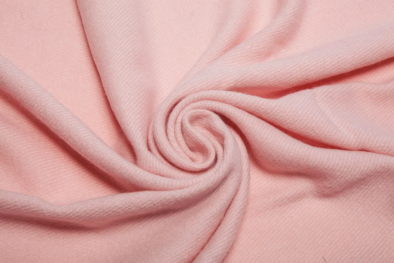 Pink Twisted Fringe Knitted Base Scarve 13