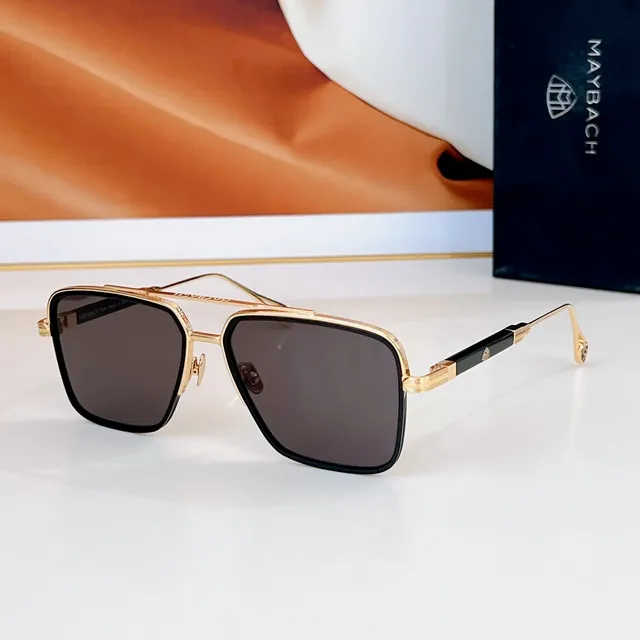Rectangular Metal Frame Mirrored Blue Lens Sunglasses 5