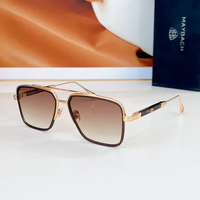 Rectangular Metal Frame Mirrored Blue Lens Sunglasses 9