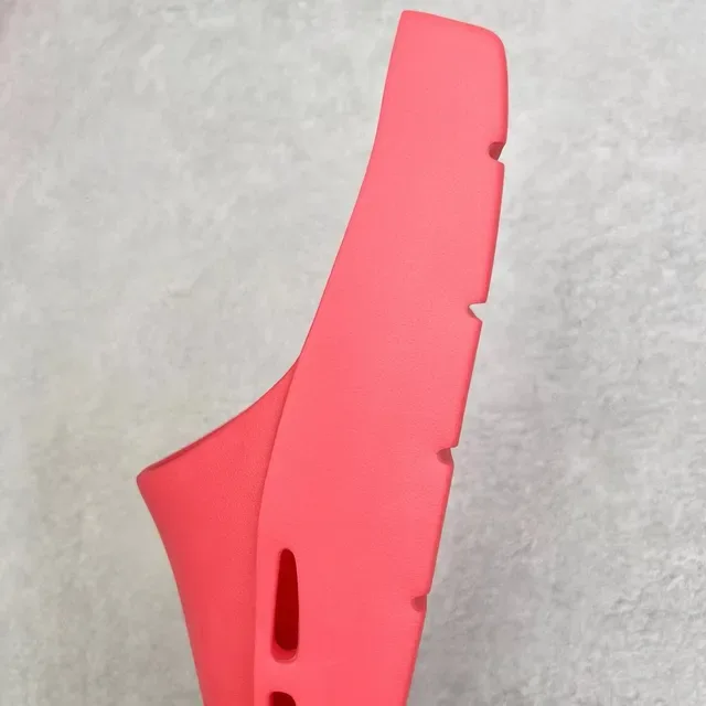 Red Molded Platform Slip-On Sandal 4