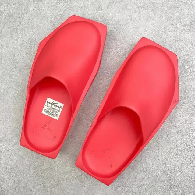 Red Molded Platform Slip-On Sandal 8