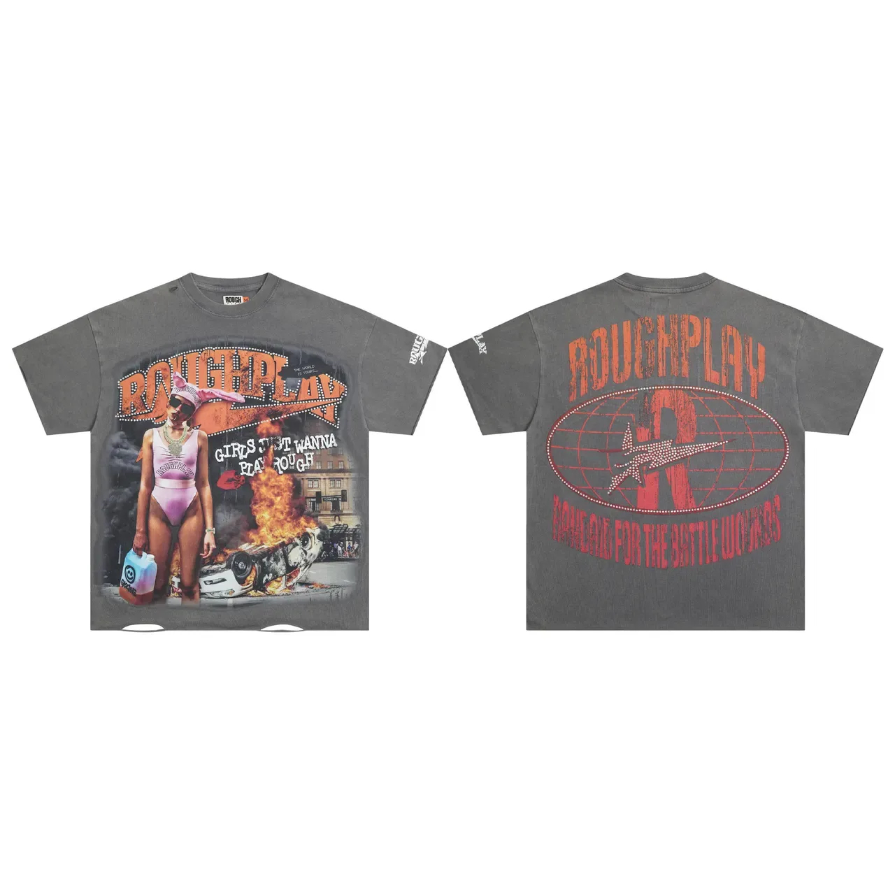 ROUGH Roughplay Graphic Oversized T-Shirt 2