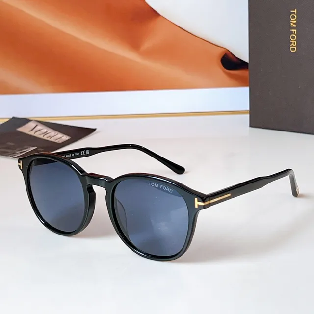Round Acetate Frame Gradient Lens Sunglasses 4