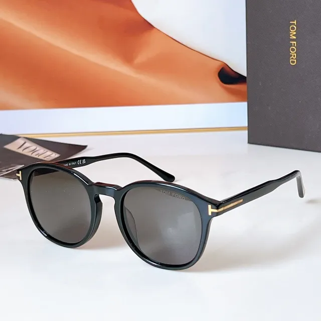 Round Acetate Frame Gradient Lens Sunglasses 8