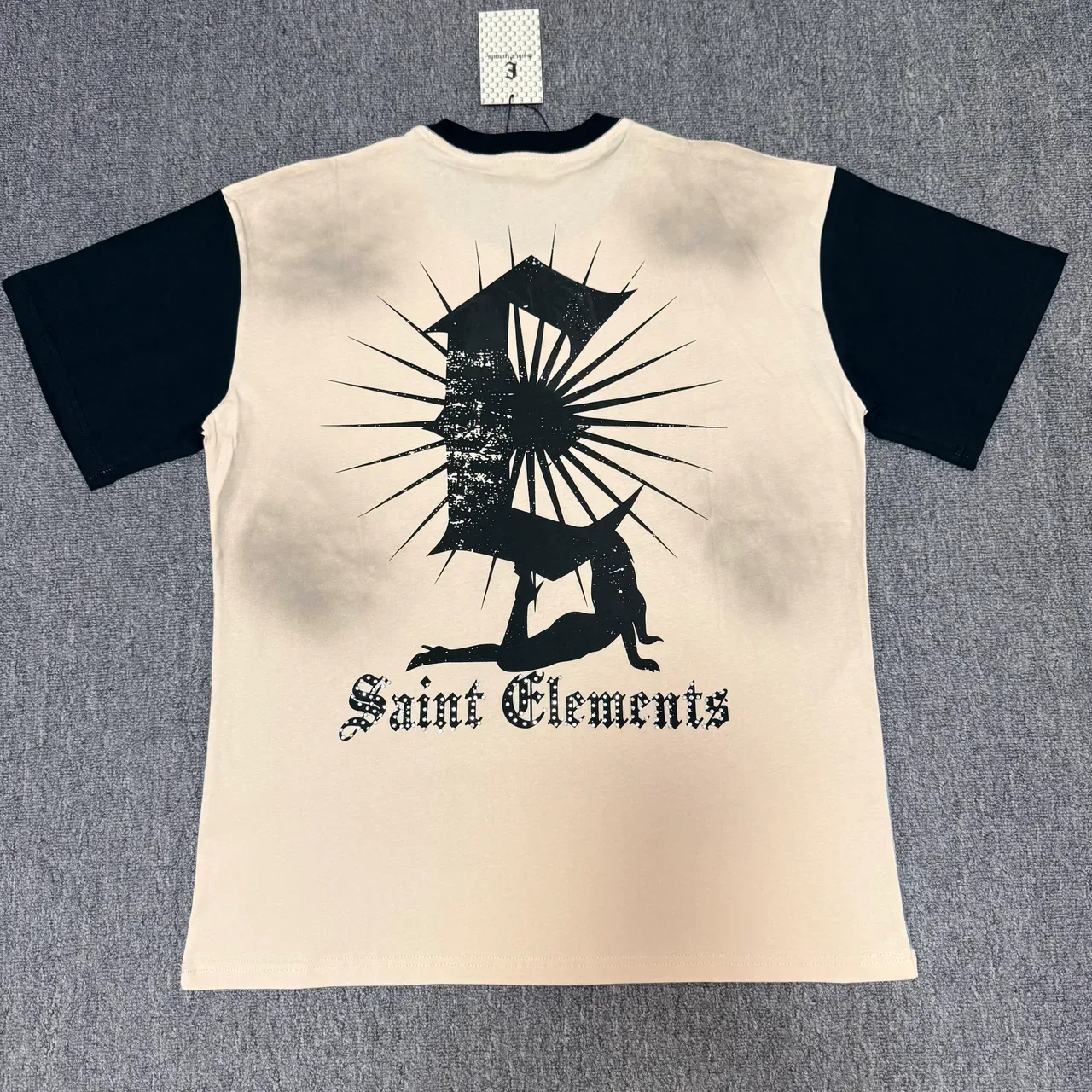 Saint Elements Ringer-Style Angel Print T-Shirt 3