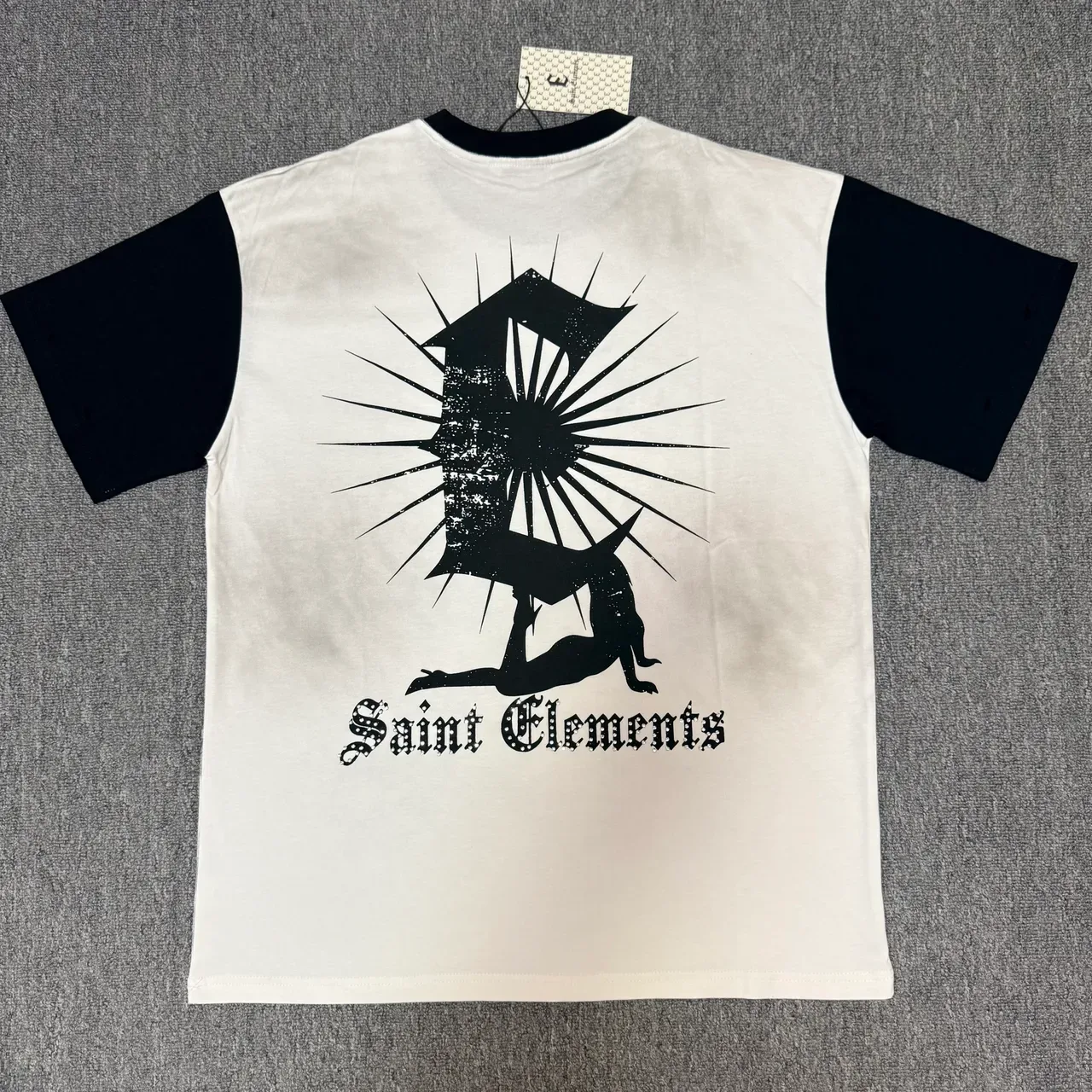 Saint Elements Ringer-Style Angel Print T-Shirt 5
