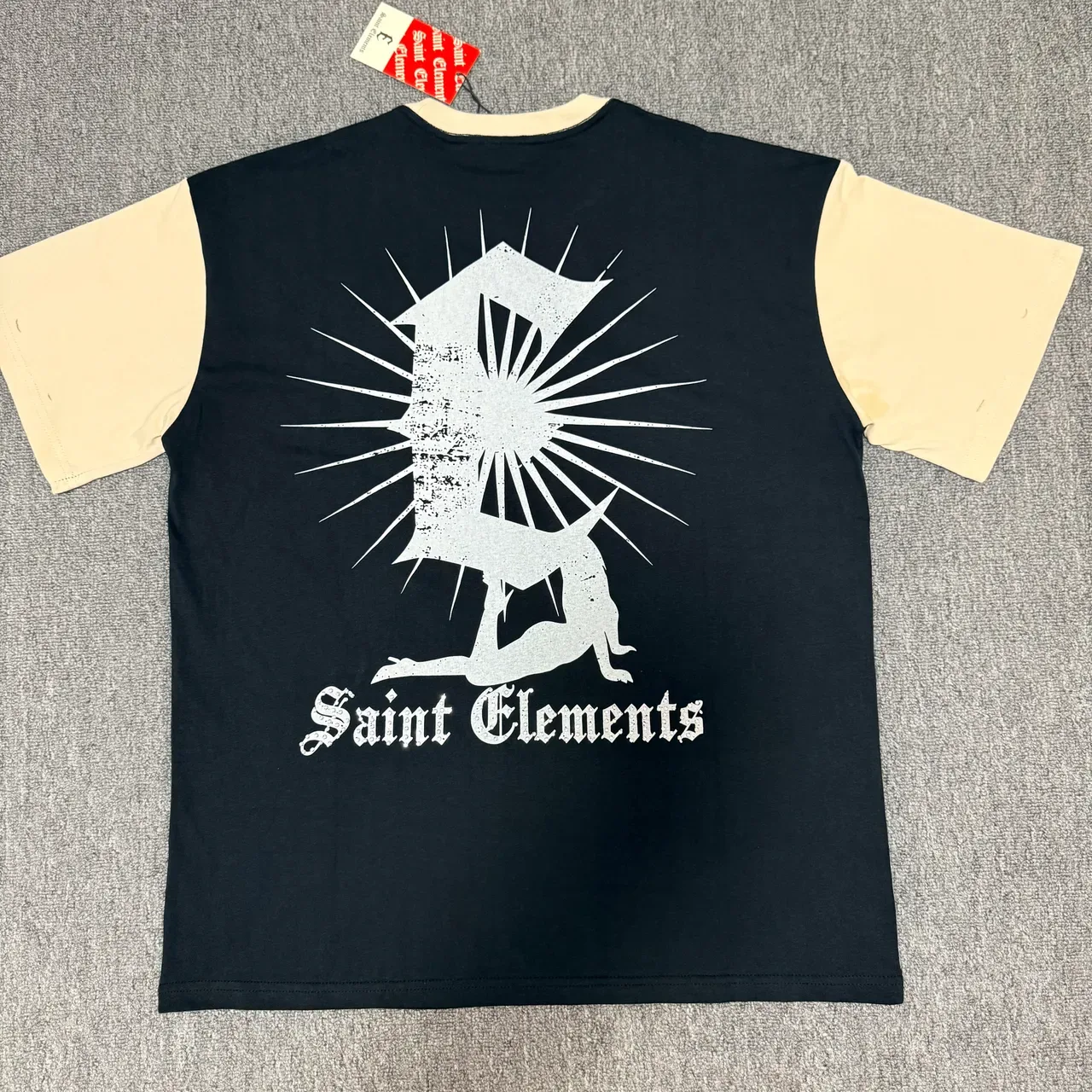 Saint Elements Ringer-Style Angel Print T-Shirt 7