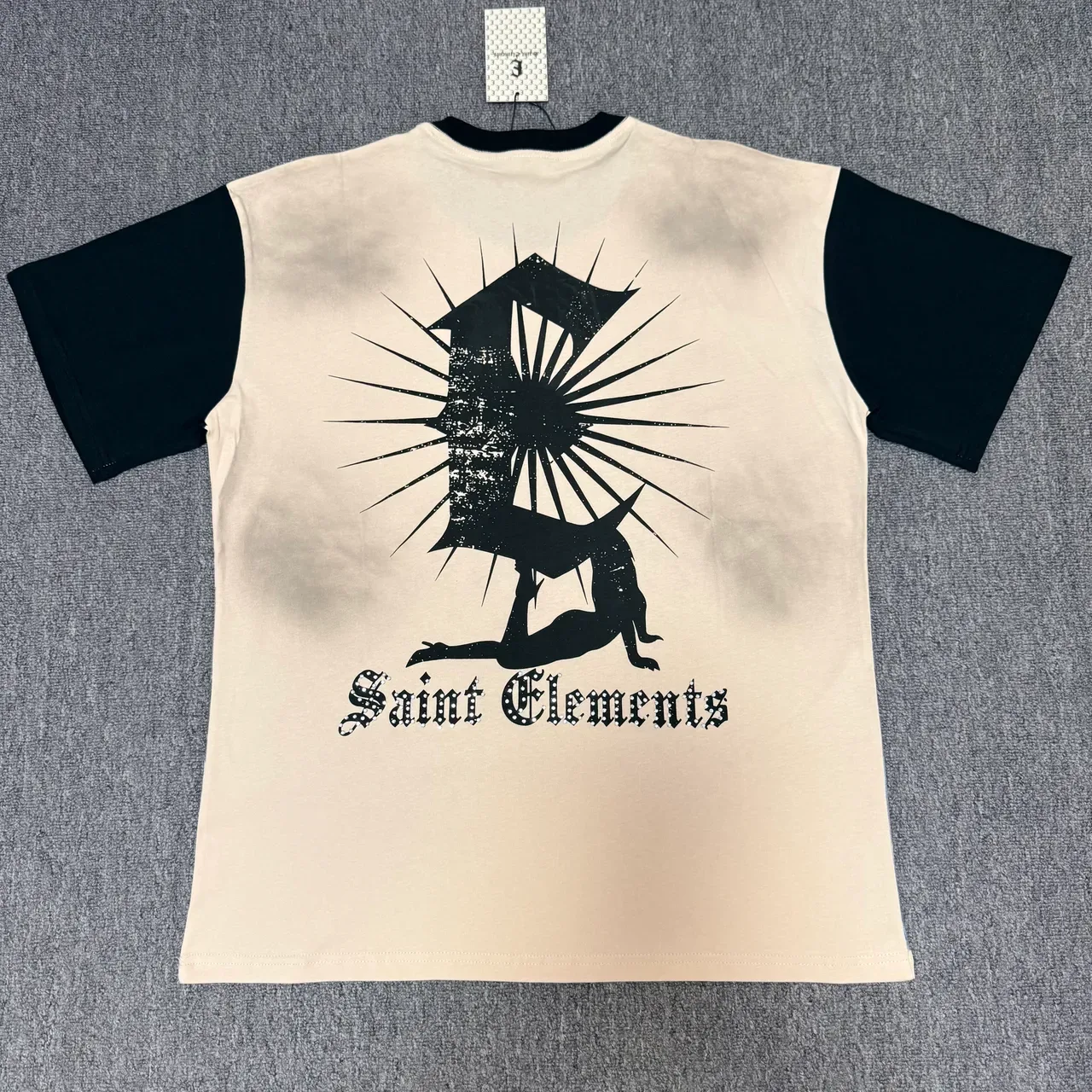 Saint Elements Ringer-Style Angel Print T-Shirt 9