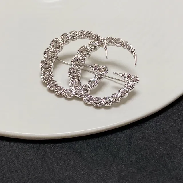 Serpentine Textured Silver-Tone Interwoven Brooch 3