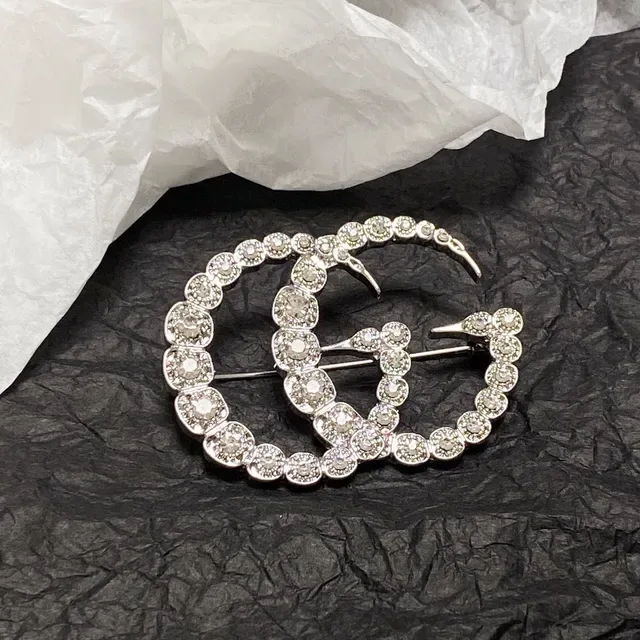 Serpentine Textured Silver-Tone Interwoven Brooch 4
