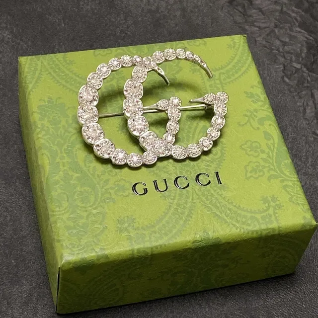 Serpentine Textured Silver-Tone Interwoven Brooch 8