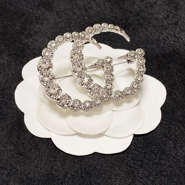 Serpentine Textured Silver-Tone Interwoven Brooch 9