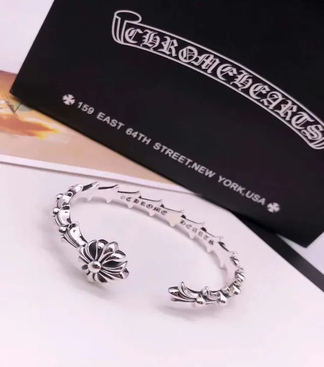 Silver Floral Open Adjustable Ring 7