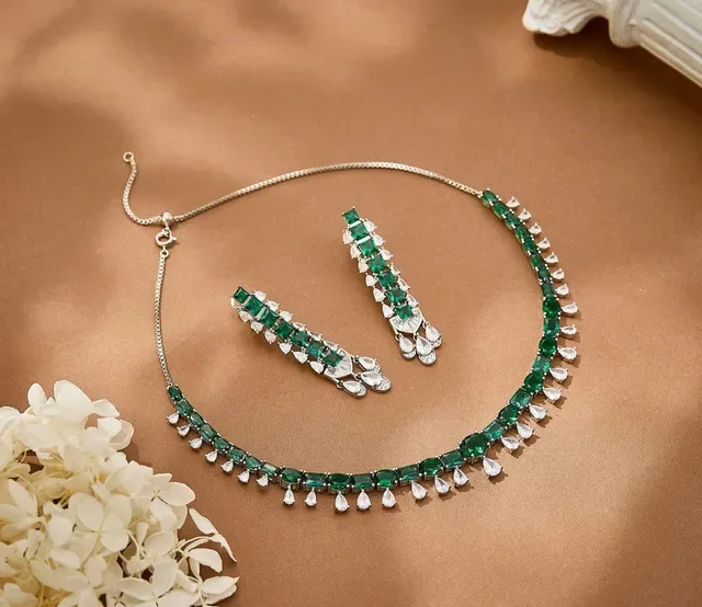 Silver Multi-Tiered Chandelier-Style Earrings 2
