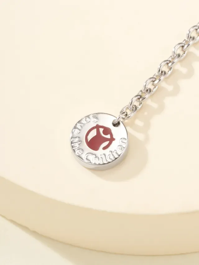 Silver-Tone and Black Multi-Ring Cylindrical Pendant Necklace 9