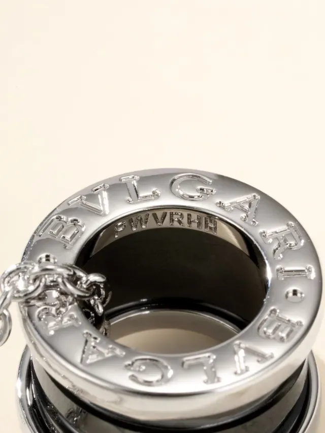 Silver-Tone and Black Multi-Ring Cylindrical Pendant Necklace 11