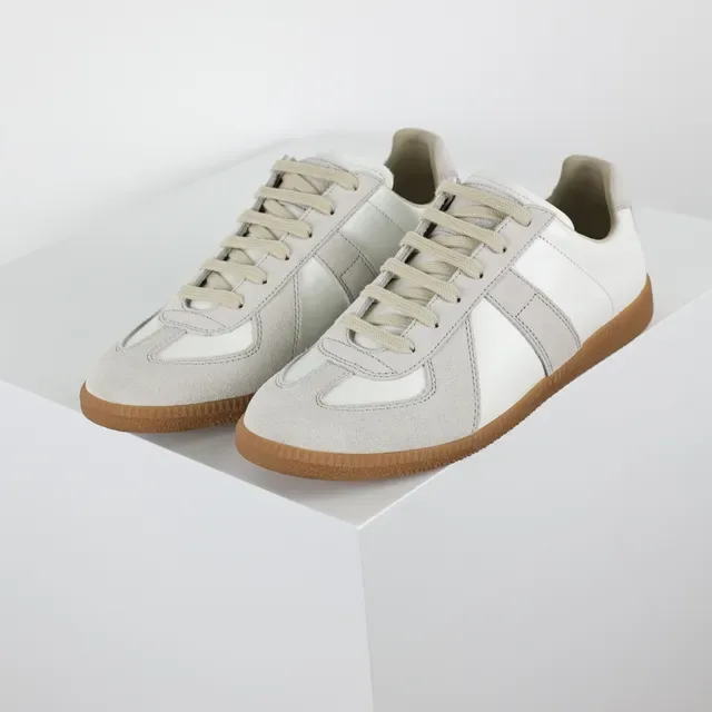Two-Tone Suede and Leather Low-Top Lifestyle Sneakers 2