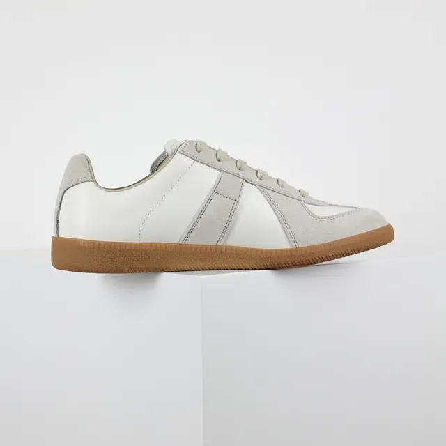 Two-Tone Suede and Leather Low-Top Lifestyle Sneakers 7