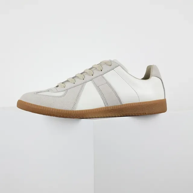 Two-Tone Suede and Leather Low-Top Lifestyle Sneakers 9