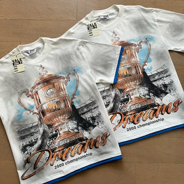 Vale Dreams 2000 Championship Graphic Print White T-Shirt 2