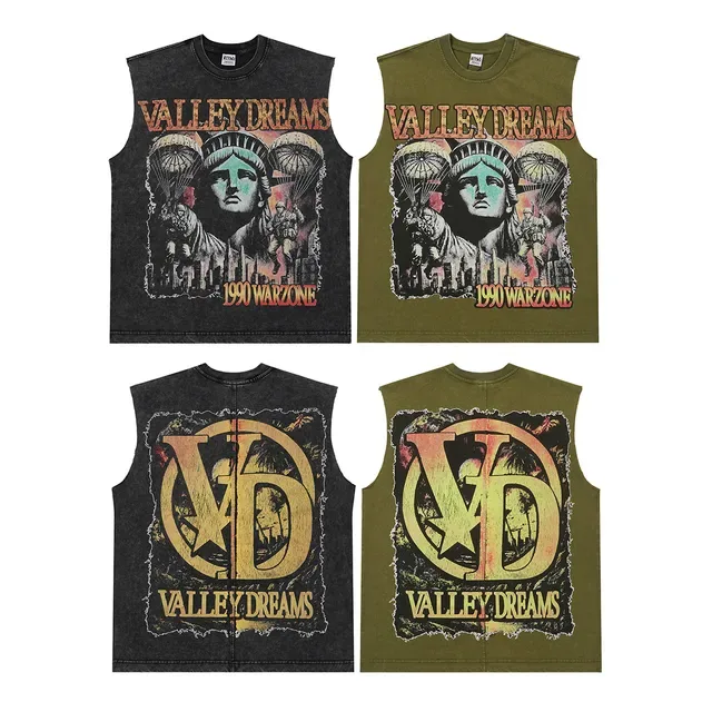 Valley Dreams Graphic-Print Sleeveless Crew-Neck Vest Top 2