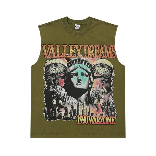 Valley Dreams Graphic-Print Sleeveless Crew-Neck Vest Top 7