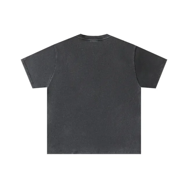 Washed Black Graphic Print Oversized T-Shirt 2