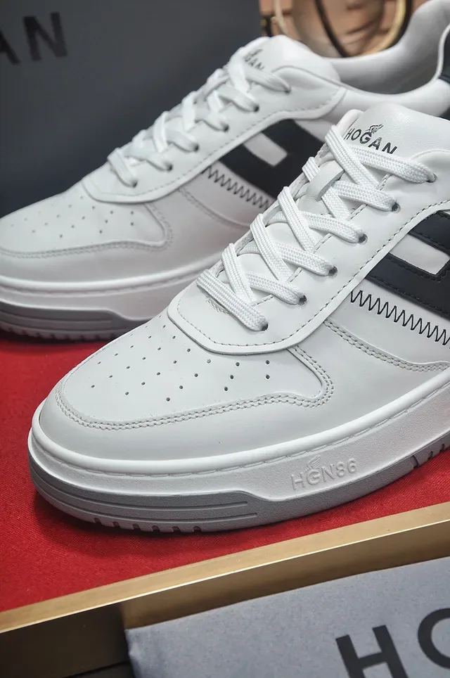White and Black Low-Top Lifestyle Sneaker 3