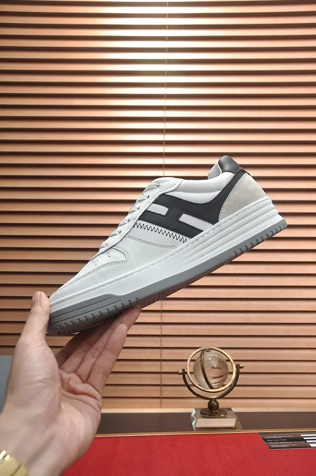 White and Black Low-Top Lifestyle Sneaker 6
