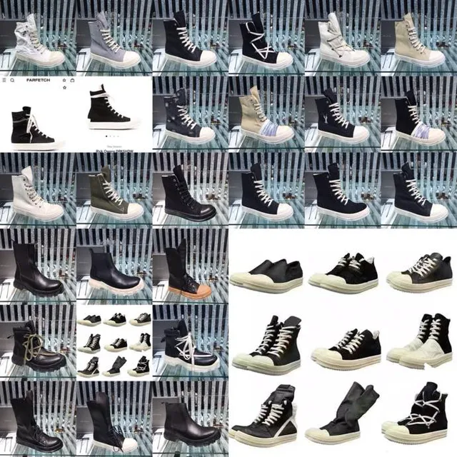 White Canvas Upper Side Zipper Martin Boots 2