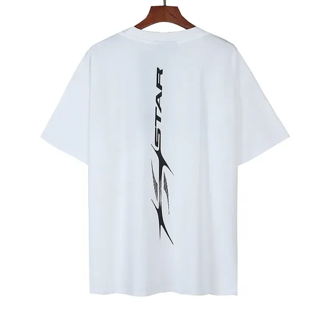 White Graphic Print Oversized T-Shirt 3