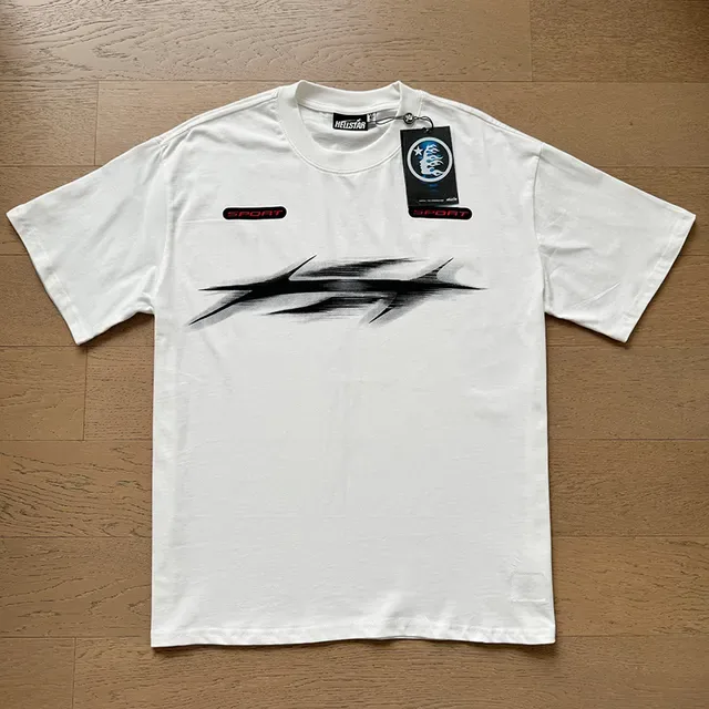 White Graphic Print Oversized T-Shirt 8