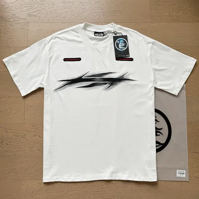 White Graphic Print Oversized T-Shirt 9