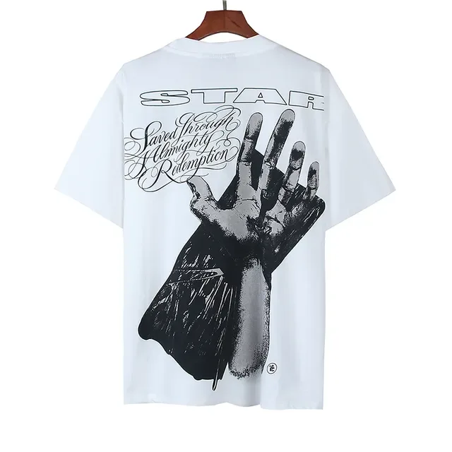 White Graphic-Print Oversized T-Shirt 3
