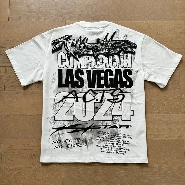 White Graphic Print Oversized T-Shirt 10