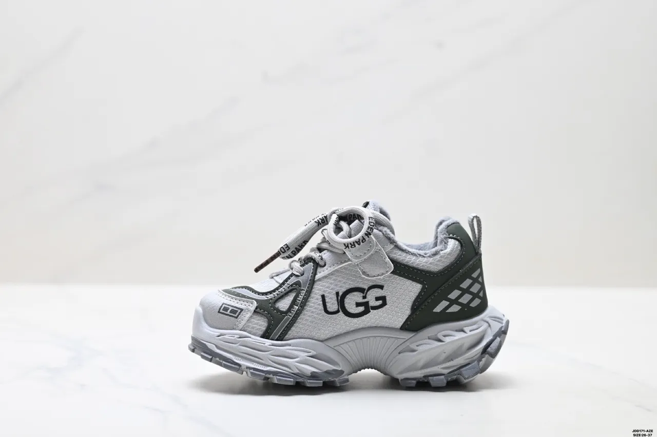 White Green Oversized Sole Mesh And Synthetic Overlay Construction Chunky Sneakers 23