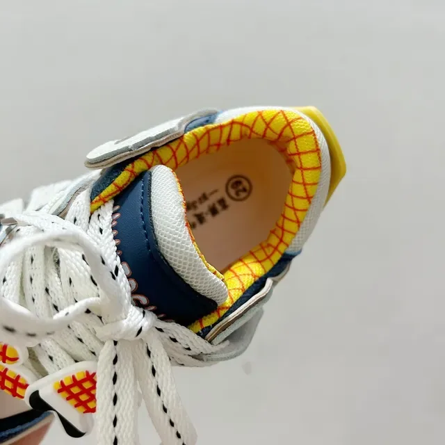 White Navy Low-Top Decorative Script Overlay Sneakers 15