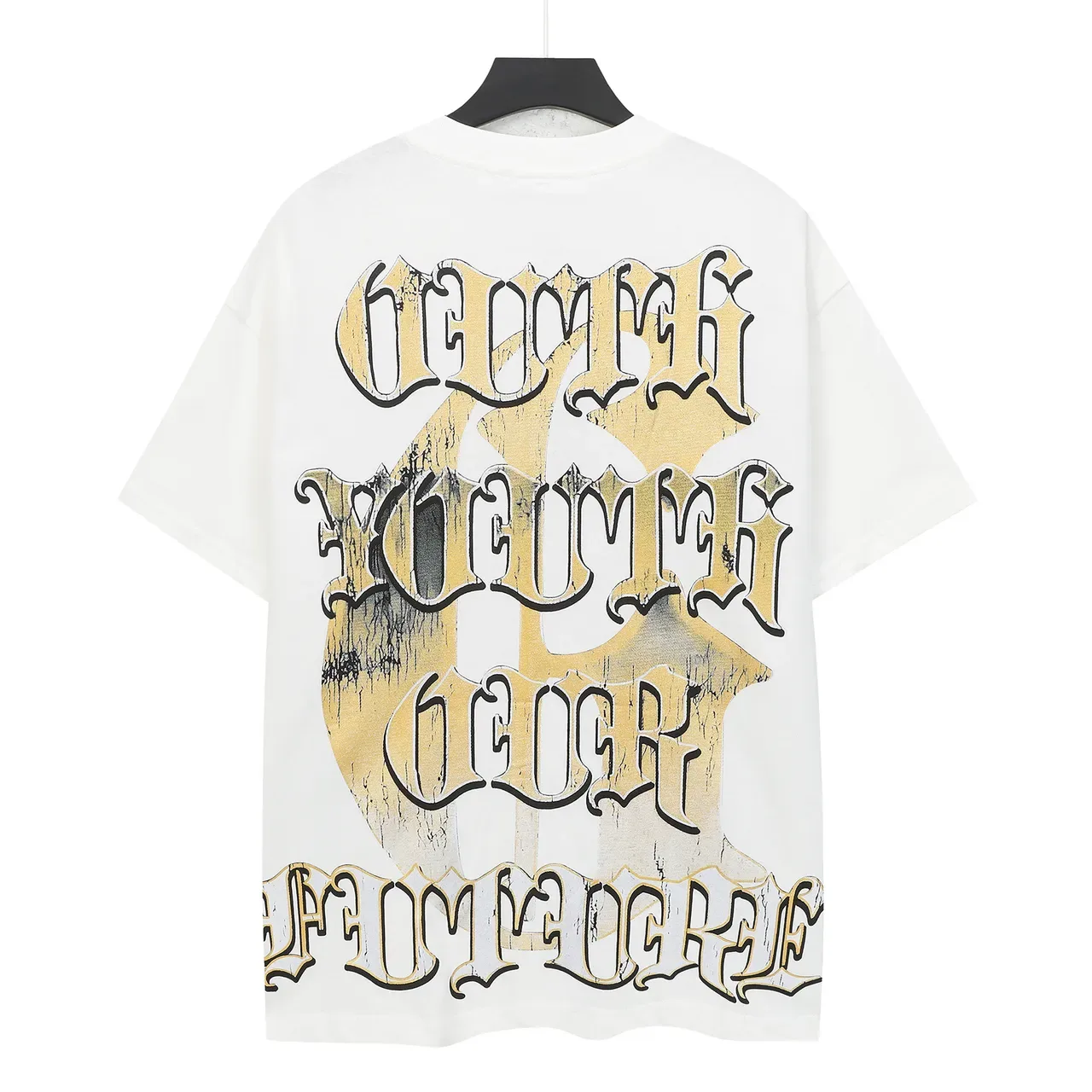 White Oversized Graphic Print Skeleton Jet Ski T-Shirt 3